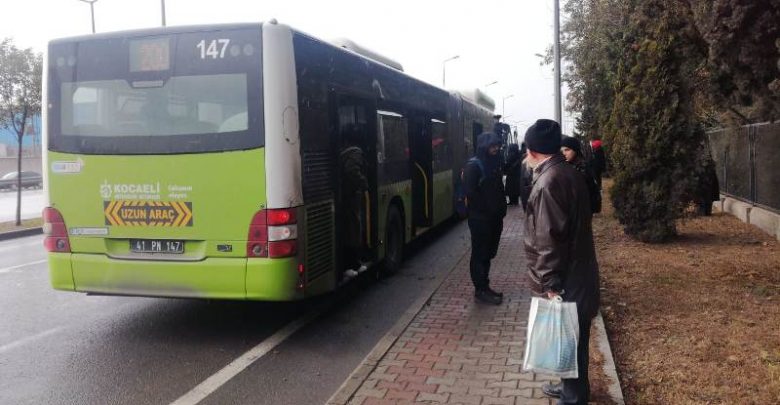 Büyükşehir otobüsünde gaz kaçağı paniği