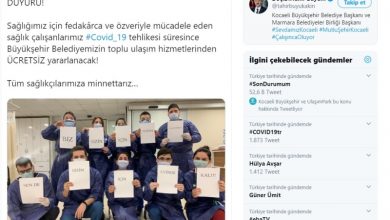 Belediye toplu taşım araçları sağlıkçılara ücretsiz