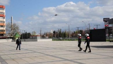 Kocaeli polisinden drone ile takip
