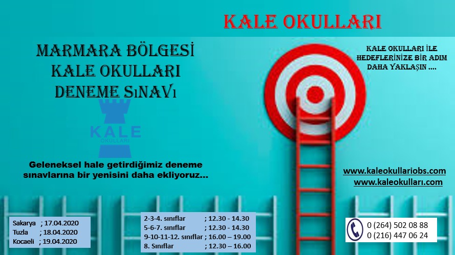 Kale Okulları’ndan Marmara bölgesine online deneme sınavı