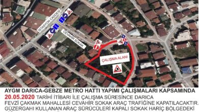 Darıca’da güzergah değişikliği