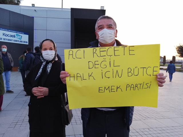 “İnsanca bir yaşam için; zamlar geri alınsın, ücretler arttırılsın”