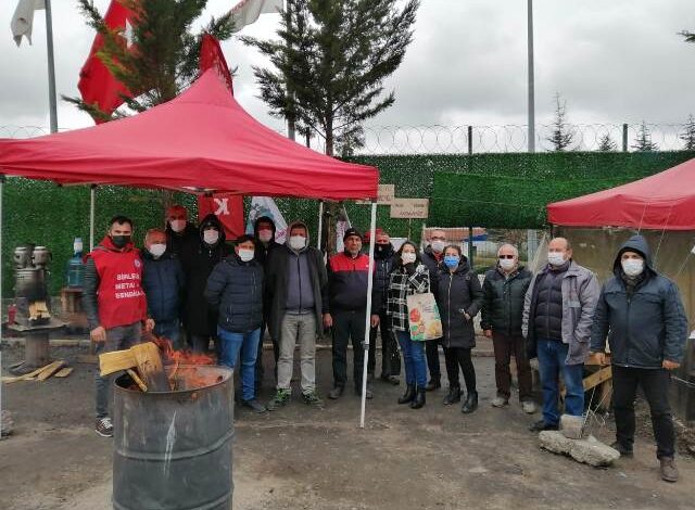 HKP, grevdeki Baldur işçisinin yanında