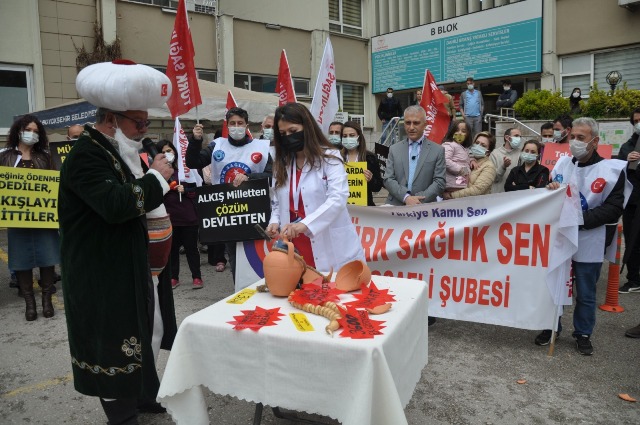 Türk Sağlık-Sen’den Nasreddin Hocalı eylem