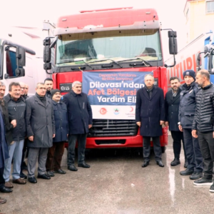 Başkan Şayir ve 65 kişilik ekip deprem bölgesinde  