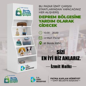 Yapılacak alışverişler  deprem bölgesine yardım olarak gidecek