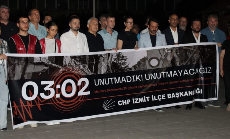 CHP İzmit deprem saatinde sokaktaydı